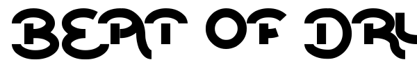 Beat of drum font preview